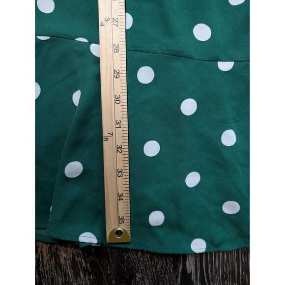 Ann Taylor Green Polka Dot Dress 2XL - Picture 7 of 7